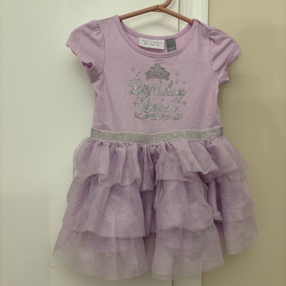 Birthday Queen Purple Glitter Dress